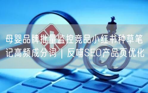 母婴品牌批量监控竞品小红书种草笔记高频成分词｜反哺SEO产品页优化