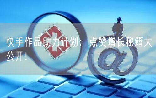 快手作品助力计划:点赞增长秘籍大公开!