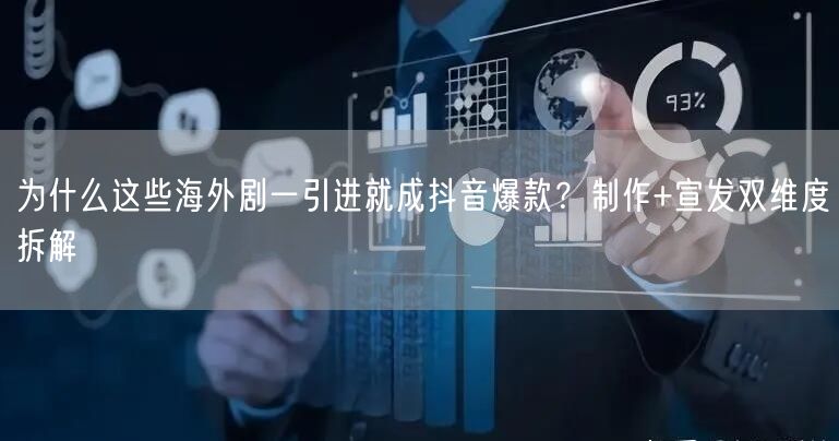 为什么这些海外剧一引进就成抖音爆款？制作+宣发双维度拆解