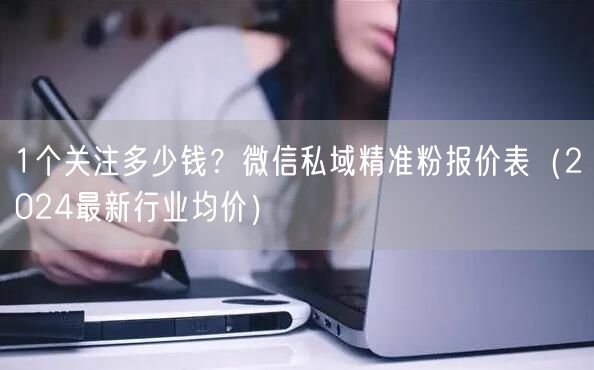 1个关注多少钱？微信私域精准粉报价表（2024最新行业均价）