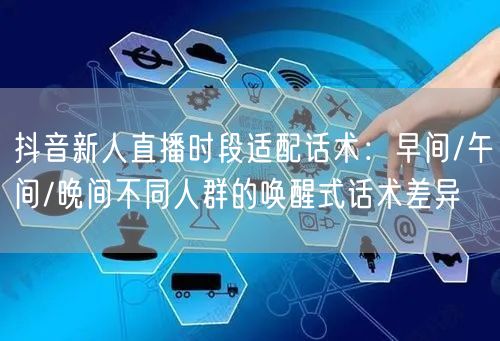 抖音新人直播时段适配话术：早间/午间/晚间不同人群的唤醒式话术差异