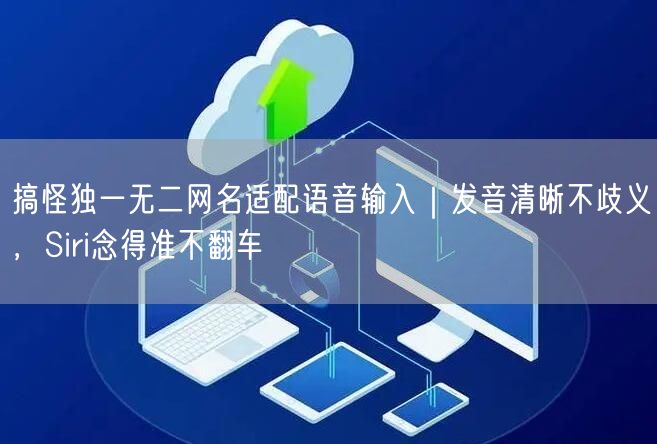 搞怪独一无二网名适配语音输入｜发音清晰不歧义，Siri念得准不翻车